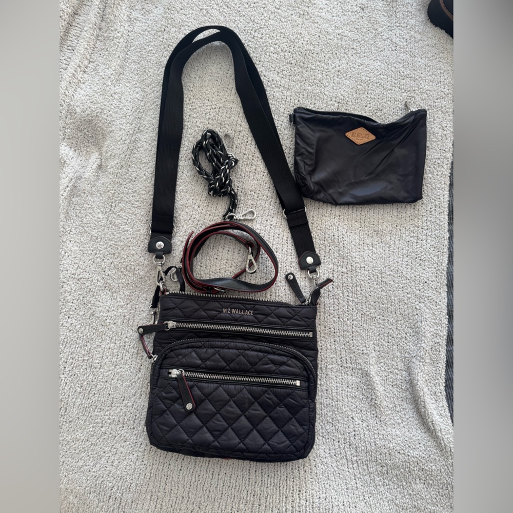 MZ Wallace Black Quilted Crossbody Bag - Picture 2 of 4